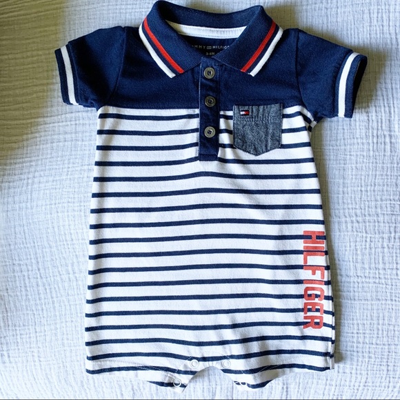 tommy hilfiger baby boy romper